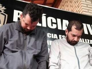 Wellinton Magalhães e Wadson Fernandes presos em agosto de 2017 em desdobramento da Operação Ícaro (Foto: Marcos Ermínio/Arquivo)