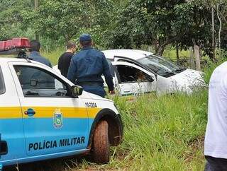 PM foi acionada por moradores da região e encontrou Jôsa morto com um tiro na cabeça. (Foto: Marcos Tomé/ Região News)