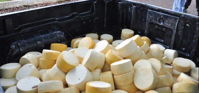  Decon e Iagro apreendem queijo transportado irregularmente na BR-163 