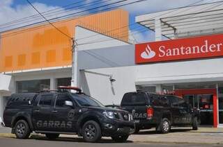 Garras atendendo ocorrência na agência da Coronel Antonino, no dia 22 de janeiro. (Foto: Alcides Neto)