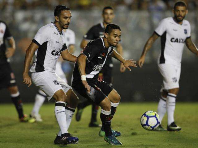 Vasco sai na frente mas cede empate de 1 a 1 ao Cear&aacute; 