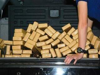 Carro é encontrado abandonado em pátio de posto com 720 kg de maconha Carro é encontrado abandonado em pátio de posto com 720 kg de maconha