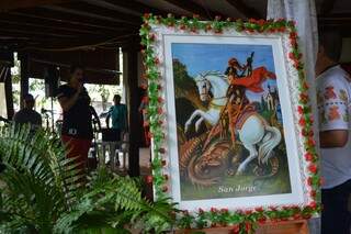 Festa de São Jorge reúne fé e amizade em chácara.
(Foto: Paula Maciulevicius)