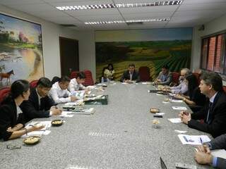 Comitiva de banco chinês se reuniu com autoridades para definir investimentos em MS. (Foto: Divulgação)