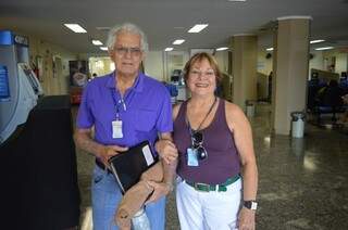 Leila e Kalil Nunes, de 81 anos, fazem parte do Coral. (Foto: Thailla Torres) 