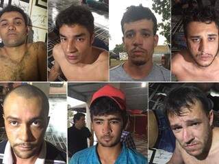 Imagens de detidos chegou a ser divulgada pela polícia paraguaia, mas nomes ainda não foram informados (Fotos: Divulgação / Montagem: MS em Foco)
