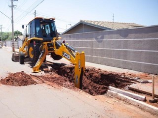 Obras na Avenida Guaicurus (Foto: Diogo Gonçalves/PMCG)