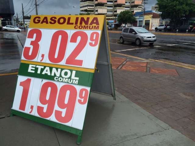 Gasolina come&ccedil;a a subir na segunda e pode chegar a R$ 3,40 na Capital