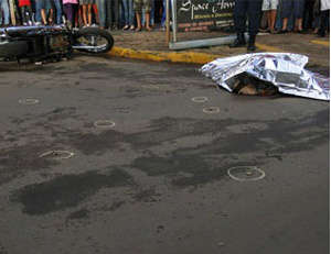  Policial militar &eacute; morto com 14 tiros de pistola no centro de Ponta Por&atilde;