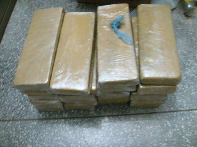 De carona, jovens s&atilde;o flagradas transportando 24 quilos de maconha na BR-163