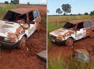 Vereador fica ferido ap&oacute;s ve&iacute;culo oficial capotar em estrada vicinal