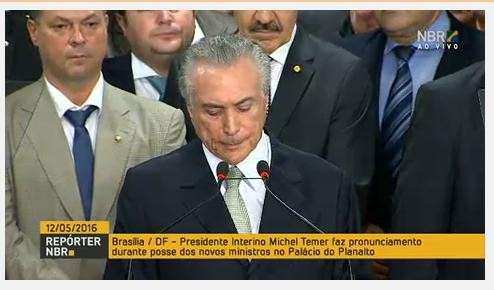 Temer promete manter programas sociais e pede uni&atilde;o pelo crescimento