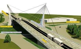 Imagem mostra projeção de viaduto na Interlagos. Obra é planejada desde 2012.