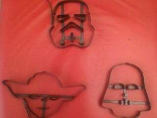 Forminhas de biscoitos com personagens do Star Wars. (Foto: Reprodução Facebook)