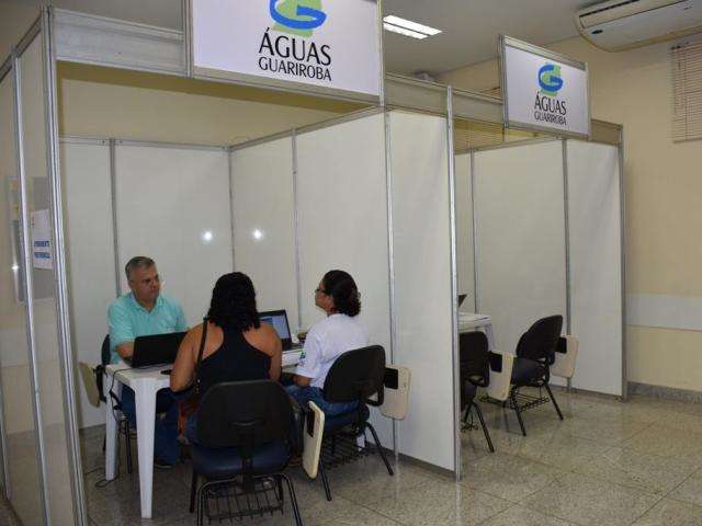 Clientes em d&eacute;bito com &Aacute;guas Guariroba t&ecirc;m at&eacute; sexta para aproveitar mutir&atilde;o