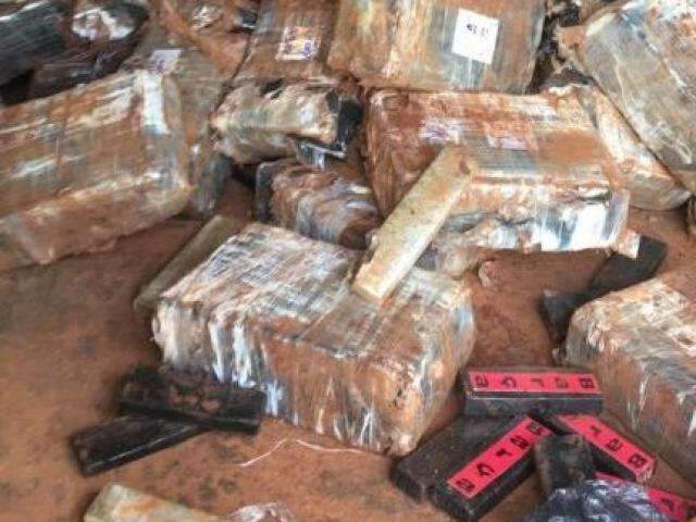 Pol&iacute;cia encontra 3,5 toneladas de maconha enterradas em ch&aacute;cara 
