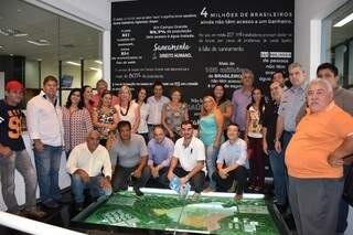 Membros do conselho visitaram e conheceram trabalho da Águas (Foto: Divulgação)