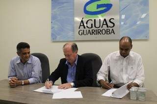 Convênio Aguas/CREA-MS foi firmado nesta quarta-feira (Foto:Divulgação)