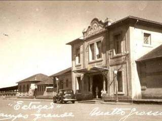 Antiga estação ferroviária de Campo Grande. (Foto: Arquivo IPHAN)