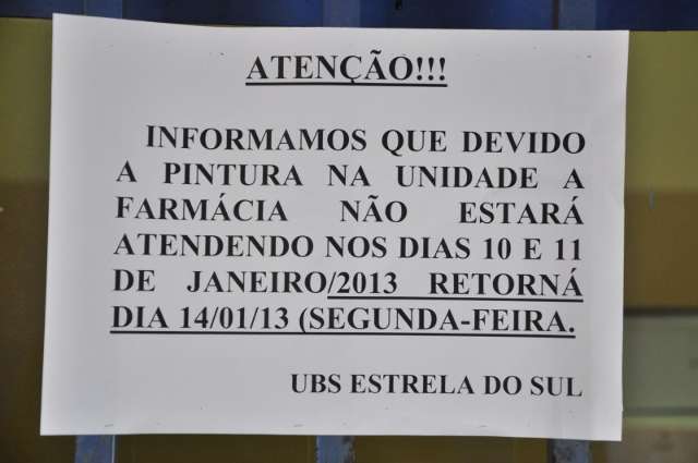 Posto de sa&uacute;de fecha mais cedo para pintura e gera reclama&ccedil;&otilde;es de moradores