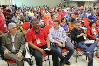 Delcídio participou de encontro regional do PT (Foto: Marcos Ermínio)