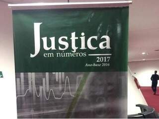 Anuário Justiça em Números foi apresentado nesta segunda-feira em Brasília (Foto: Divulgação/ TJMS)