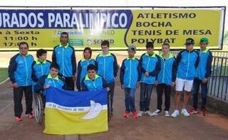 Atletas do projeto Dourados Paralímpico. (Foto: Divulgação)