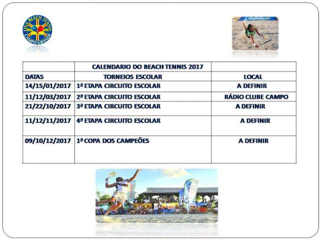 Confira o calendário de torneios de beach tennis em 2020