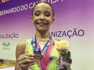 Aos 13 anos, atleta de MS &eacute; medalha de bronze em competi&ccedil;&atilde;o nacional