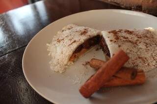 Tapioca ,banana, canela e pasta de amendoin(Foto:Divulgação)