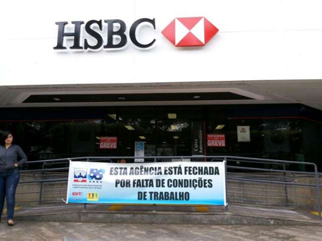 Funcion&aacute;rios do HSBC cruzam os bra&ccedil;os e ag&ecirc;ncias n&atilde;o abrem hoje 