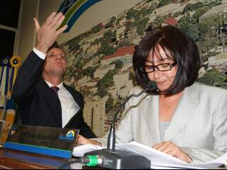 Délia Razuk virou prefeita após a prisão de prefeito e vice.
