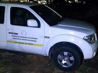 O servidor transportava drogas no carro da Fundec (Fundação de Esporte de Corumbá). (Foto: divulgação)