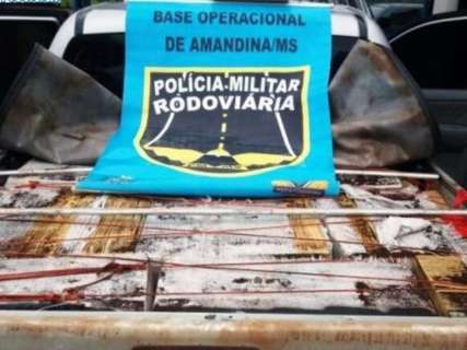 Camionete com 1,4 tonelada de maconha &eacute; apreendida ap&oacute;s fuga em rodovia