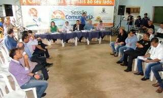 Vereadores retornam projeto de sessão comunitária no bairro Bonança, na quarta-feira (Foto: Divulgação)