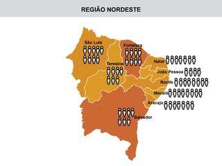 Candidatos a prefeito nas capitais da região Nordeste