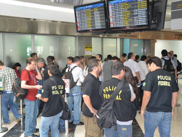 A&ccedil;&atilde;o da PF causa tumulto no Aeroporto de Campo Grande