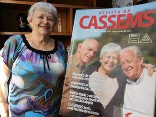 Neide na capa da revista Cassems. (Foto: Marcelo Victor)