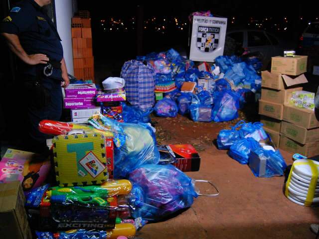  Mercadoria apreendida por PM em Campo Grande &eacute; avaliada em mais de R$80 mil
