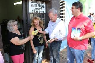 Geraldo Resende durante campanha em Dourados (Foto: Eliel Oliveira/Divulgação)