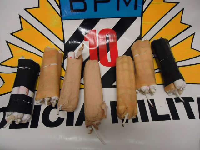  Morador do CE &eacute; preso com explosivos e droga em Campo Grande