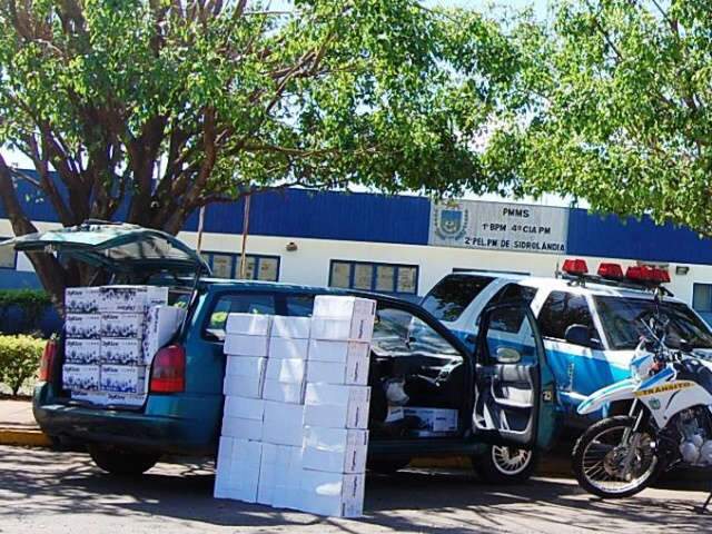  Motorista foge ao ver Pol&iacute;cia mas &eacute; alcan&ccedil;ado transportando 24 mil cds e dvds