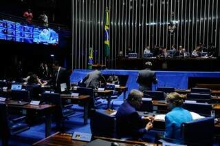 Plenário do Senado Federal na tarde desta terça-feira (Foto: Marcos Oliveira / Agência Senado)