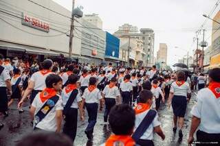 São 800 garotos dos grupos de escoteiros que participam da ação de hoje a tarde. (Foto: Divulgação/Deivison Pedrê)