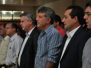 Murilo participou da abertura da Expoagro ao lado de representantes do setor (Foto: Divulgação)