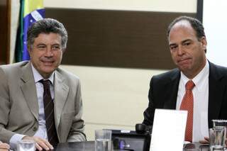 Murilo e o ministro da Integração Nacional, Fernando Bezerra. (Foto: Divulgação)