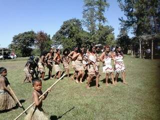 Na Terra Indígena Buriti, festa reúne toda a comunidade Terena (Foto: Divulgação)