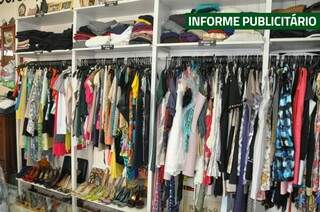 Brechó oferece 5 mil peças para cliente ficar a vontade e escolher o que vestir nesse fim de ano. (Foto: Divulgação)