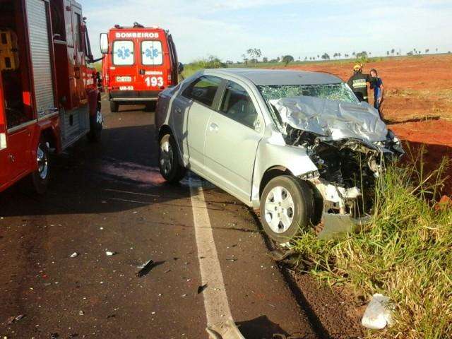 Motorista morre em acidente na MS-276 ap&oacute;s ficar presa em ve&iacute;culo