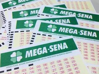 Bilhetes para as apostas da Mega-Sena (Foto: Agência Brasil)